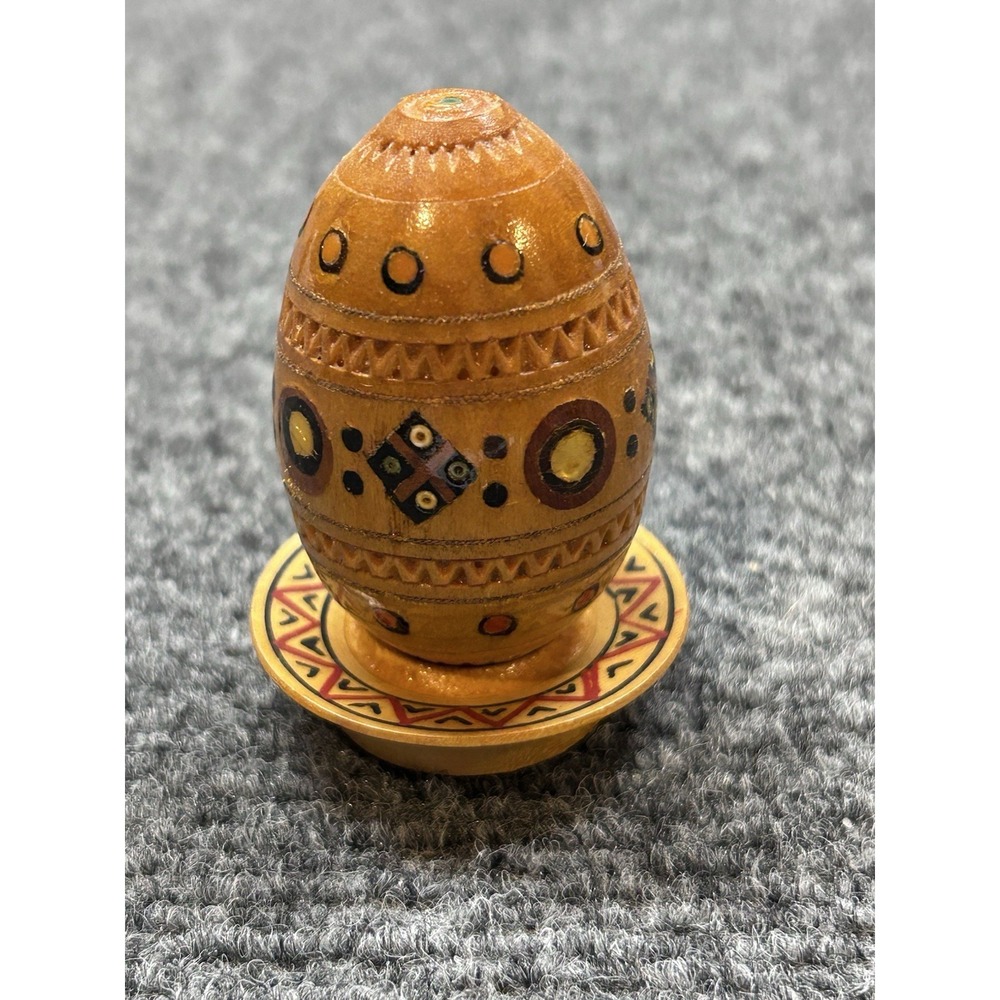 Ukrainian Authentic Pysanka Wooden Egg Ukraine Gift Holiday Easter Hand Paint